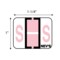Nevs Tabbie - Filing Labels - Large - Letter S 1" x 1-1/4" Pink XA-T-S - alternate 2